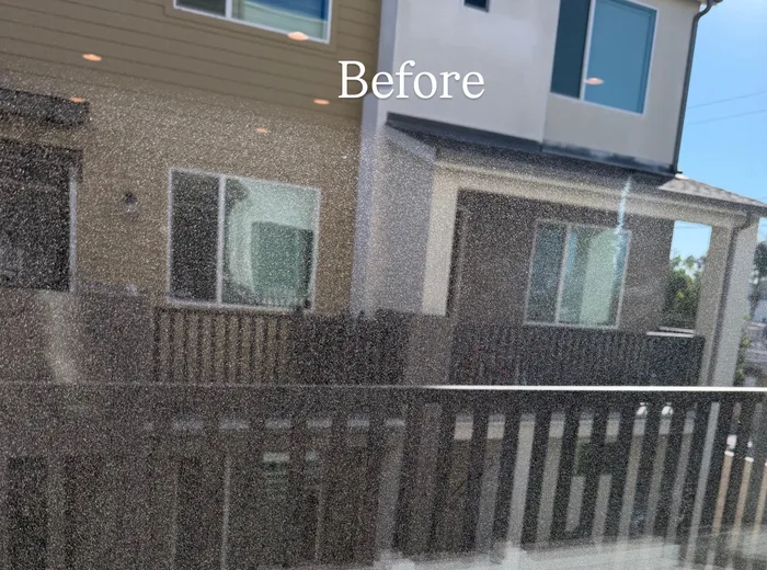 Window before cleaning