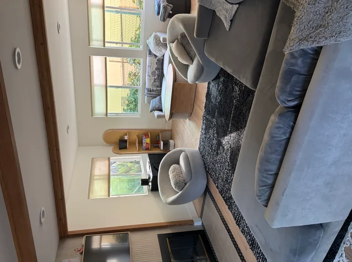 Vacation rental living area cleaned and staged for guests